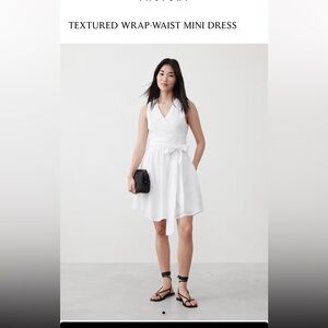 Banana Republic NWT textured wrap mini dress